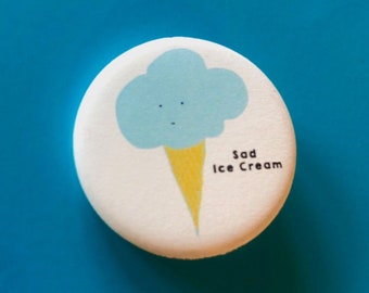 1.25 Inch Magnet: Sad Ice Cream