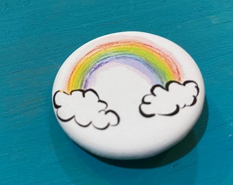 1.25" Button - Rainbow (pack of 10)