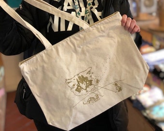 Tote Bag - Meta Laser Cat