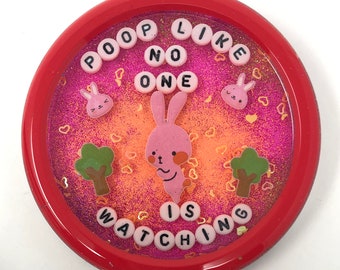 Poop Like No One is Watching - Shower Art - READY TO SHIP