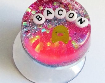 MADE TO ORDER Bacon: Art to Hang in Your Shower, Bacon Lover Gifts, Bathroom Decorating Ideas