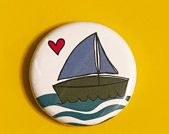 1.25 Inch Magnet: Sailboat