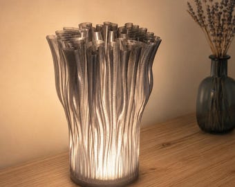Coral Table Lamp Translucent 3D Printed Organic USB Powered Desk Lamp