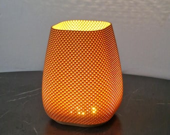 Mid-Century Modern Dimmable LED Table Lamp Bedside, Wood PLA, Ambient Lighting