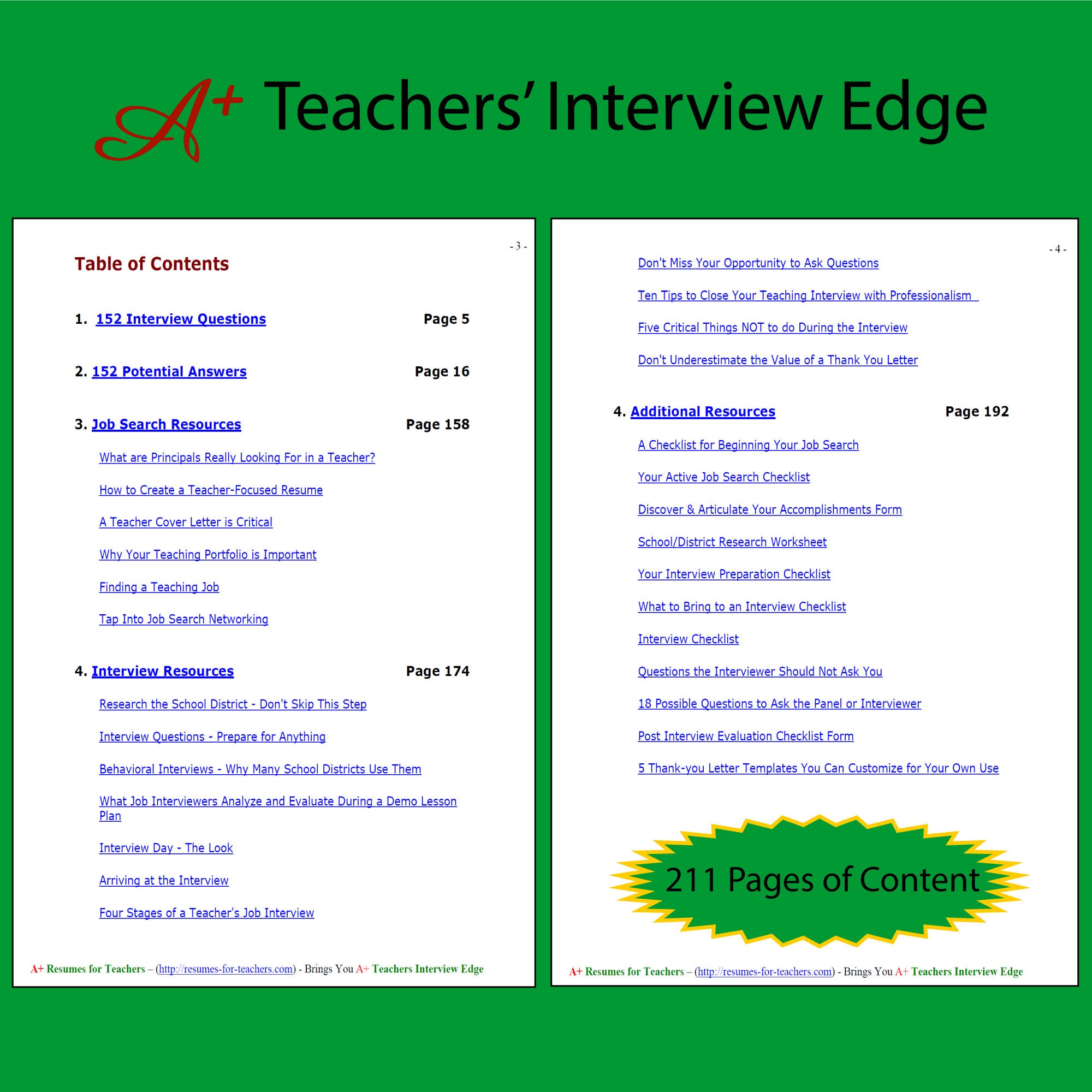 A+ Teachers' Interview Edge: Master Education Interview Questions ...