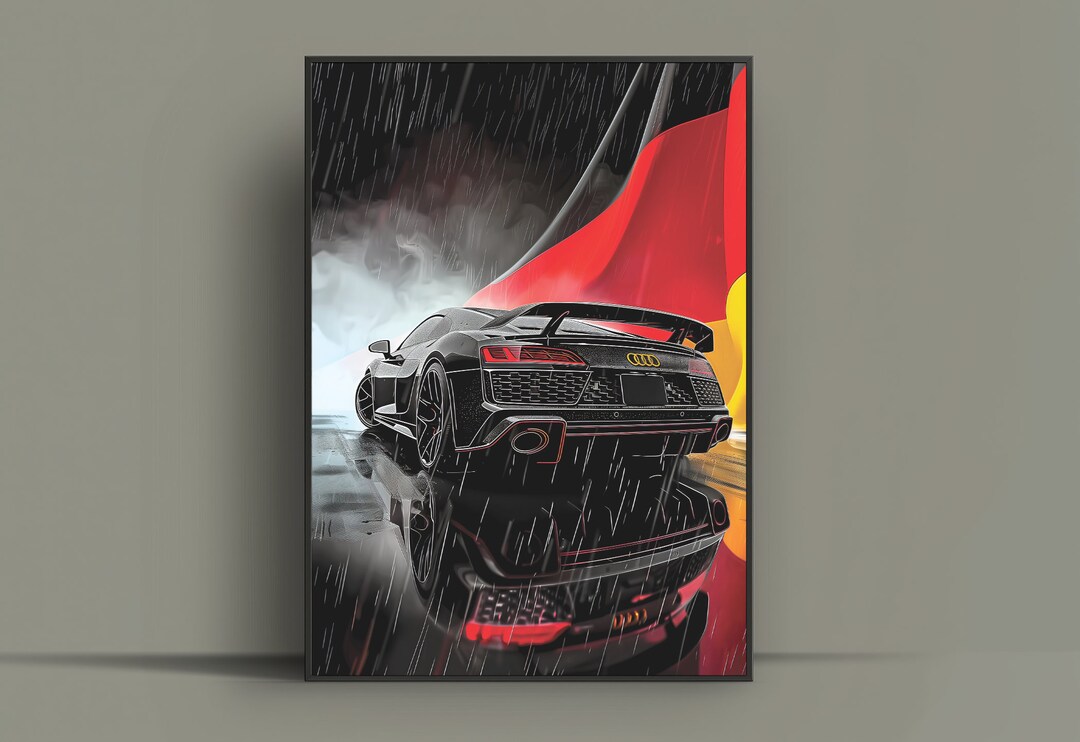Audi R8 Poster Audi Poster Digital Download Super Car Print Art Print ...