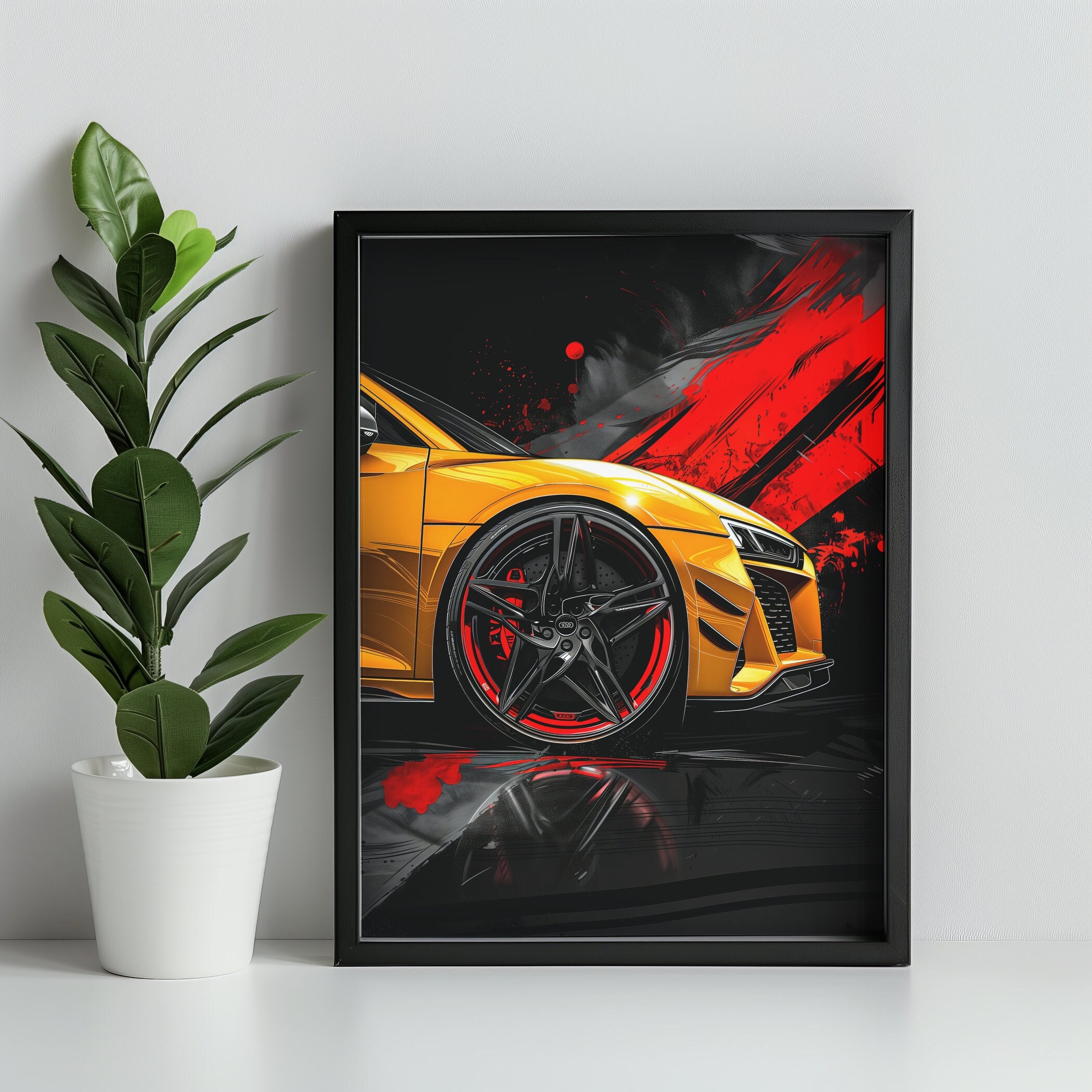 Audi R8 Poster Audi Poster Digital Download Super Car Print Art Print ...