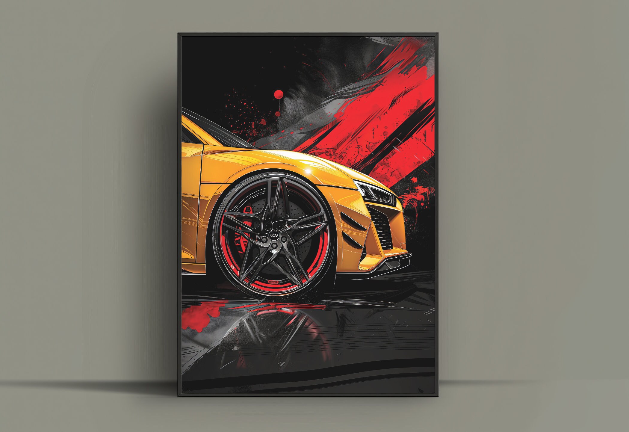 Audi R8 Poster Audi Poster Digital Download Super Car Print Art Print ...