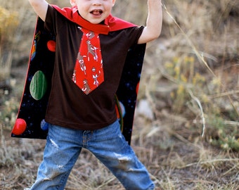 Super Hero Cape: you choose red or pink and Initial