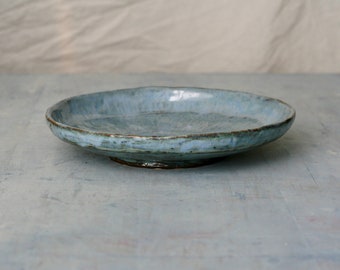 Blue handmade glazed ceramic bowl I Fruit salad bowl I Table decoration I Home decor I Unique ceramic