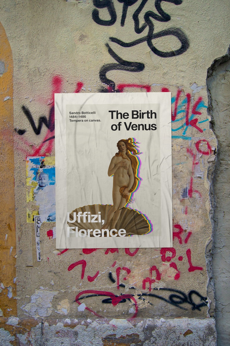 The Birth of Venus Botticelli Poster Digital Wall Art Digital Download ...