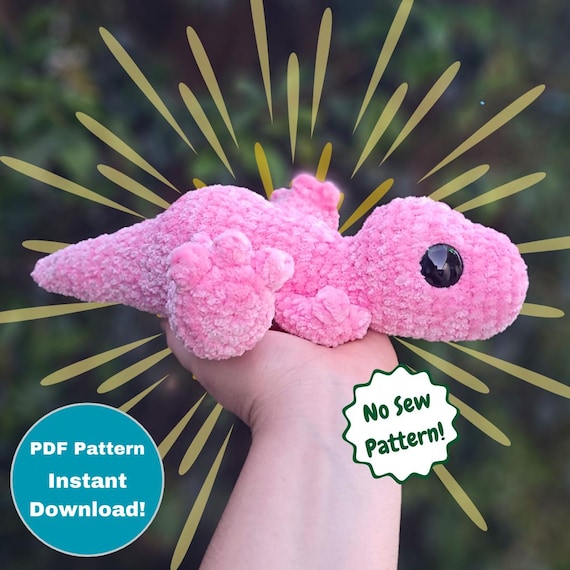 Baby T-Rex Crochet PDF Pattern [Digital Pattern ONLY] No Sew