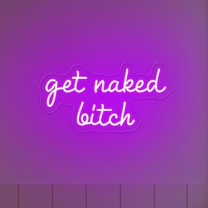 Get Naked Leuchtreklame, Badezimmer Wanddekoration, Badezimmer Wandschild, Modernes Badezimmer Dekor, Relax Raum Dekor, Housewarming Geschenk, Geschenke für Sie