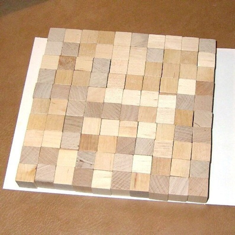 0 5 Inch Unfinished Maple Wood Cubes 100 Blocks Etsy