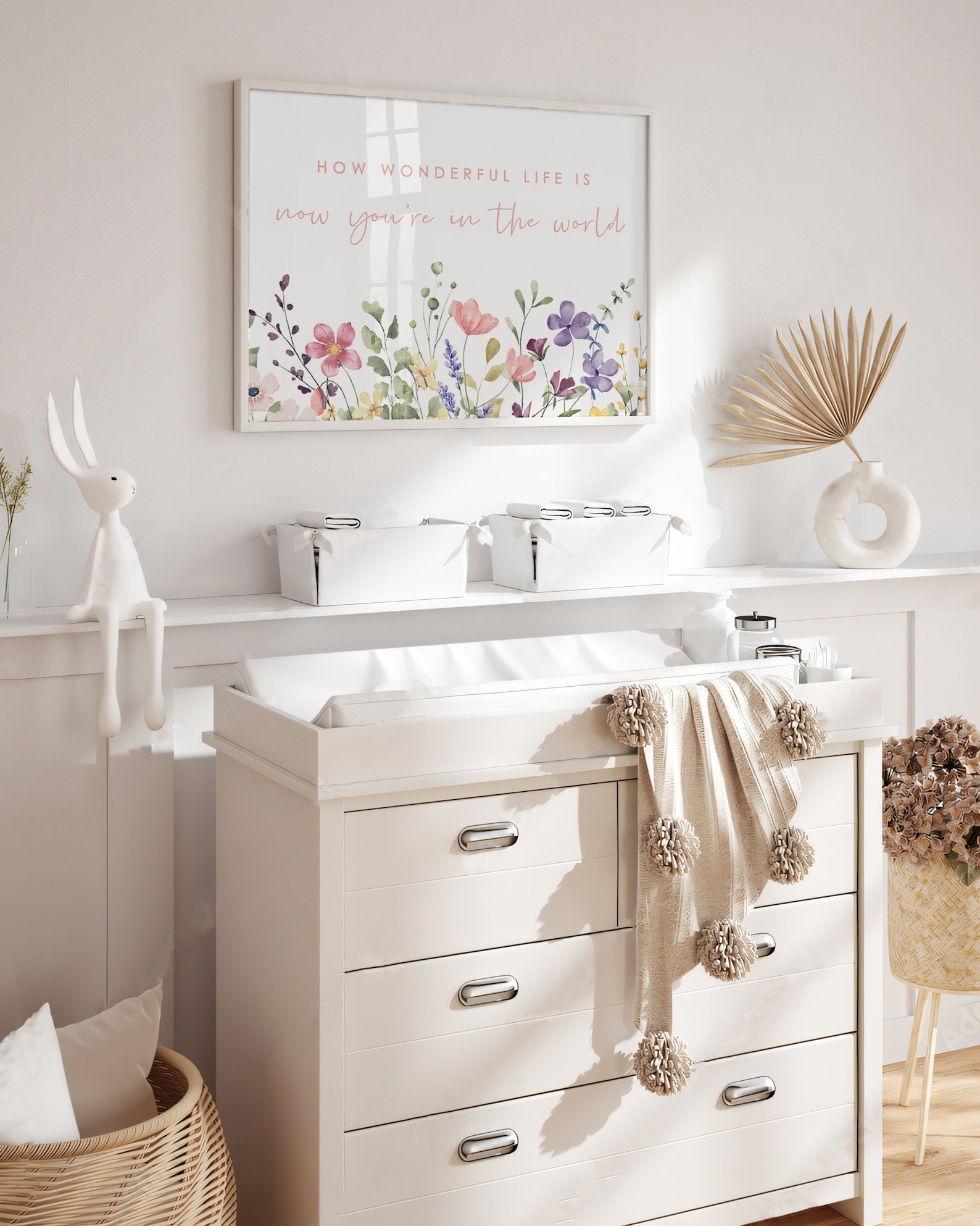 Boho Girl Nursery Wall Decor, Girl Nursery Quote Poster, Girl Room Wall ...