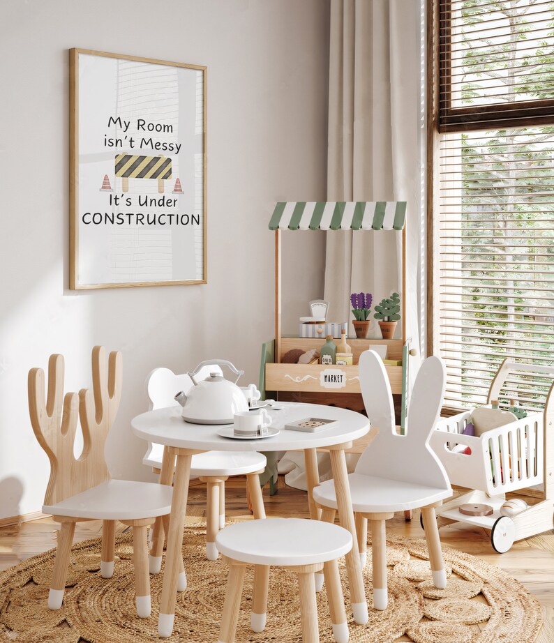 Construction Themed Nursery Prints, Printable Quote for Kids Wall Art ...