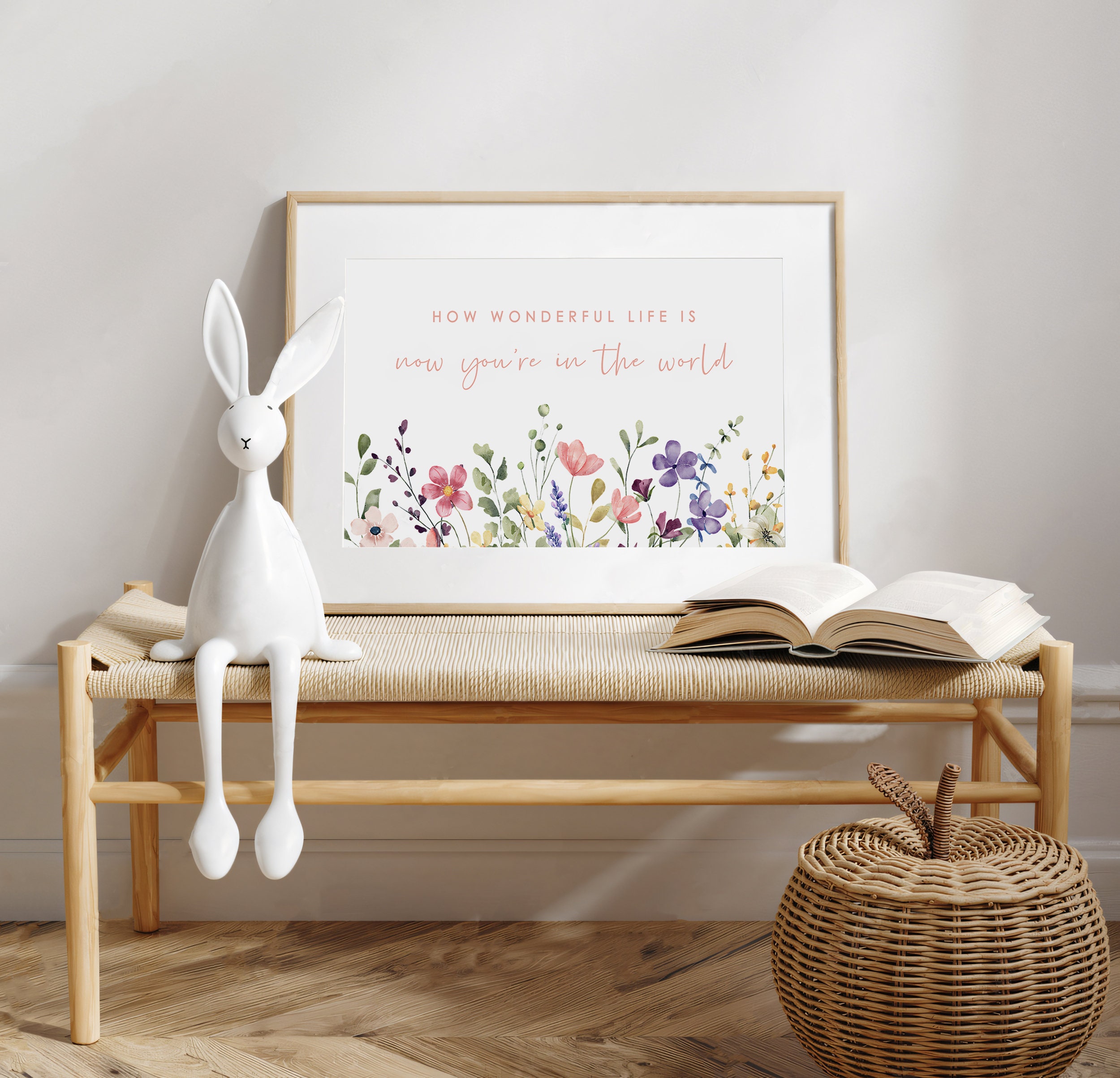 Boho Girl Nursery Wall Decor, Girl Nursery Quote Poster, Girl Room Wall ...
