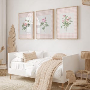 Nursery Floral Prints Set of 3, Girls Room Decor, Wildflower Nursery ...