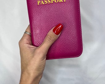 Passport Holder - Genuine Leather - Made in Italy - Travel Set - Luxury