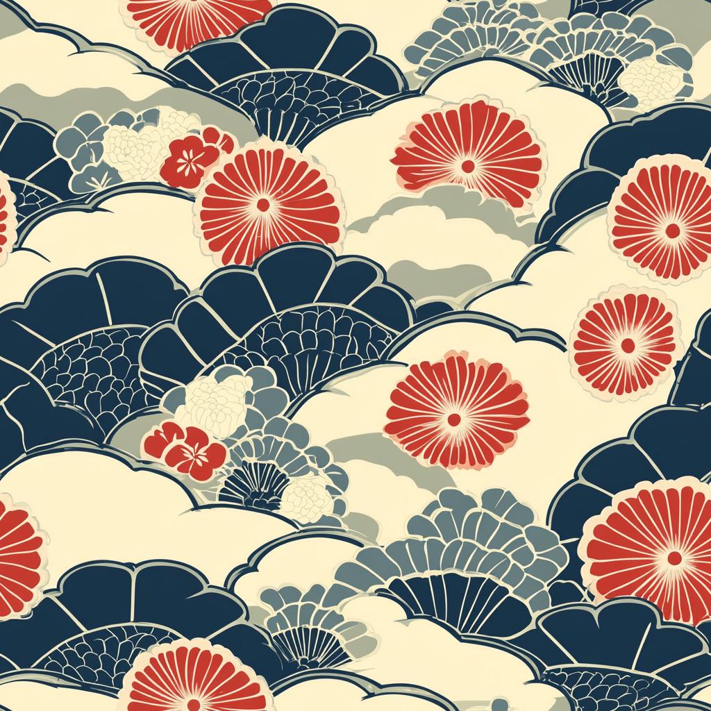 50 Pack of Vintage Japanese Pattern Digital Download Seamless Japanese ...