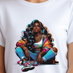 Black Woman Png, Black Girl Png, African American Png, Hip Hop Png, Women Png, Urban Png, Urban Streetwear Design, Afro Woman Png