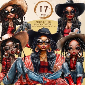 Black Cowgirl Png Afrocentric Western Black Woman Graphic Black People Rodeo  African American Boots Hat Stickers Clack Fan On The Ground