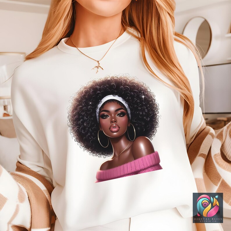 Black Woman, Bundle Png, Black Girl Png, African American Png, Black People, Afro Woman Women Png Designs, Black Girl Graphics, Glitter Png