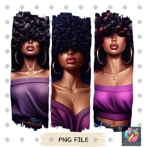 Black Woman, Black Girl Png, African American Png, Black People, Afro Woman, Women Png Designs, Black Fashion Afro Hair, Black Girl Graphics