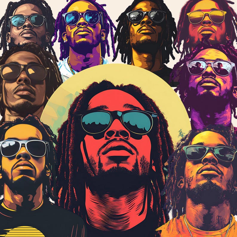 Black Man Dreadlocks Hair Png Bundle Cool Black Men Png Stickers ...