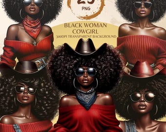 Cowgirl Png, Donna Nera, Cowgirl del Selvaggio West Png, Ragazza Nera Png, Afro-Americana Png, Persone di Colore, Capelli Afro, Pacchetto Png Cowgirl del West