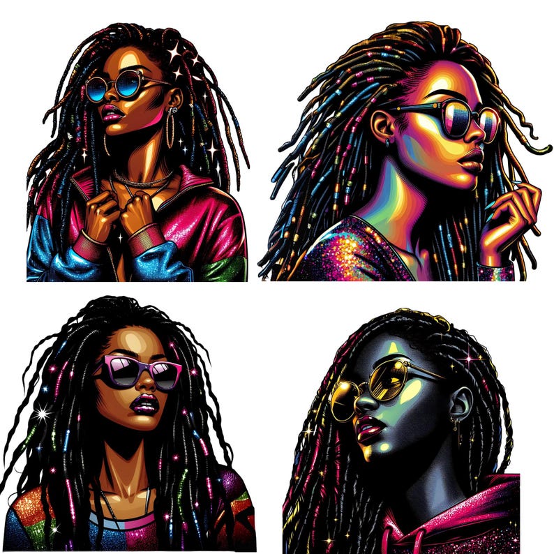 Dreadlocks Hip Hop Black Woman Png Black Girl African American Cliparts ...
