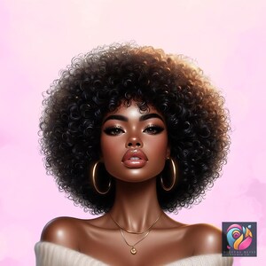 Black Woman, Bundle Png, Black Girl Png, African American Png, Black People, Afro Woman Women Png Designs, Black Girl Graphics, Glitter Png