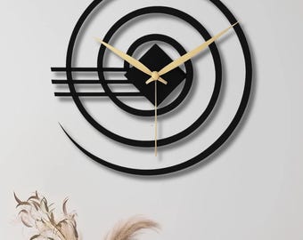 Übergroße Metallzahnrad Wanduhr: Moderne abstrakte Kunst Dekor