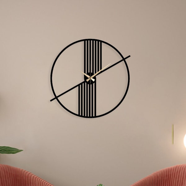 Modern Silent Wall Clocks,Minimalist Metal Large Wall Clock,  Unique Design Clock Art, Home Decor, Wanduhr, Horloge Murale, Clocks for Wall