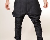 Unisex Denim Panel Pants large, xl