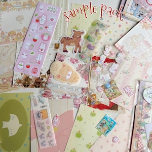 Scrapbook Journal Pack: Korean Stickers, Memo Sheets, Journaling image 2