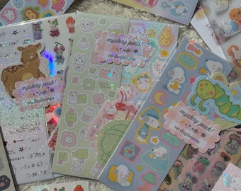 Sticker Mystery Pack | Korean Stationery, Journaling, Planner Stickers