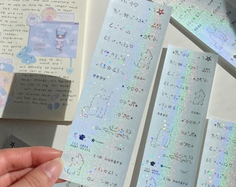 Holographic Emoji Sticker Sheet | Korean Kawaii Journal