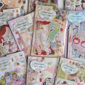 Scrapbook Journal Pack: Korean Stickers, Memo Sheets, Journaling image 1
