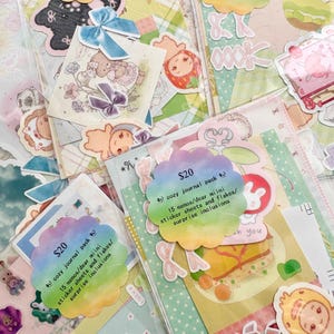 Sortierte Sticker und Journal Pack | Niedliche Aufkleber, Deko, Schreibwaren, Journaling, Planer, Penpal