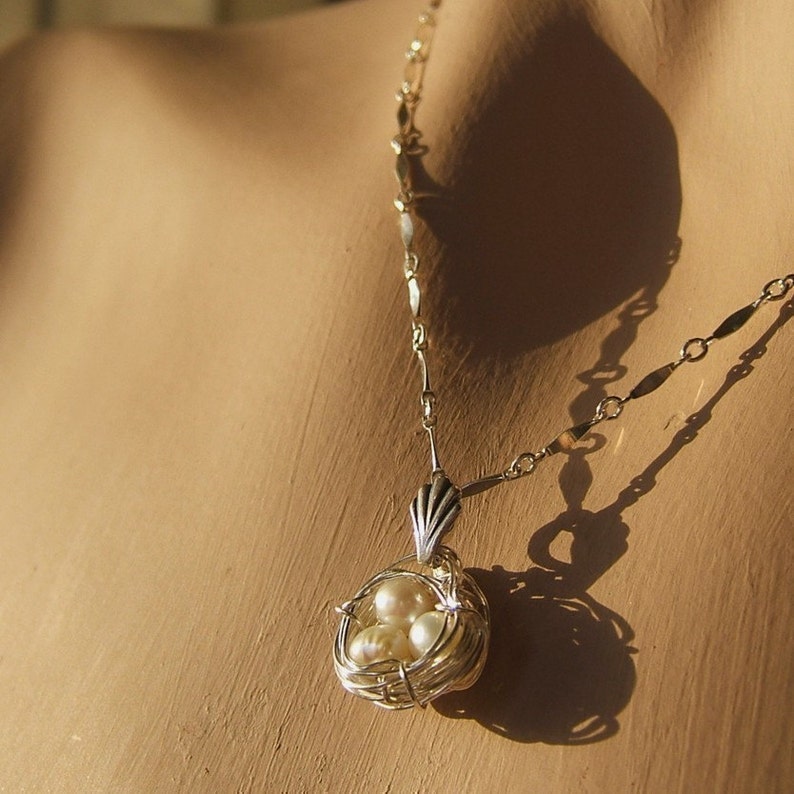 Mother Bird Nest Necklace image 4