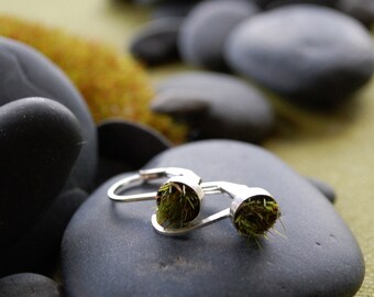 Gather Moss Earrings, Tiny