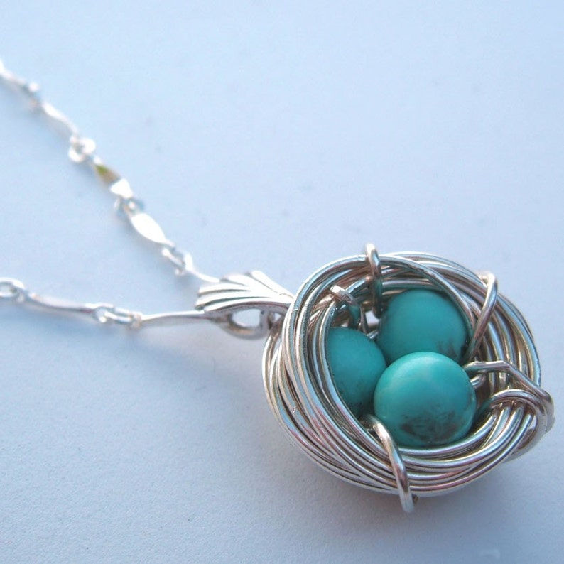 Bluebirds Nest Necklace image 3