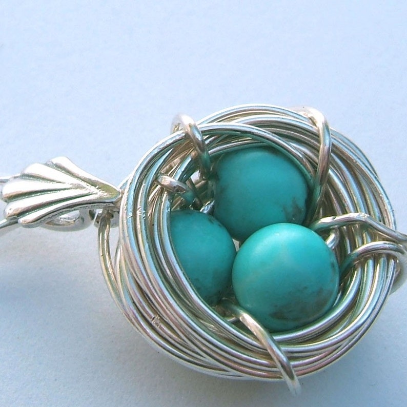 Bluebirds Nest Necklace image 2