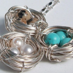 Mother Bird Nest Necklace image 1