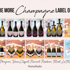 Explore more champagne label options