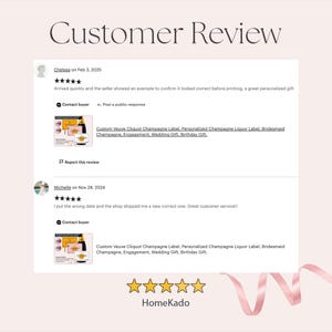 Customer reviews