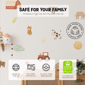 Farm Animals Wall Decals: Tractor Nursery Decor, Removable Stickers image 3
