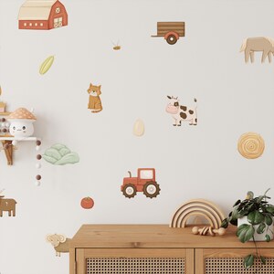 Farm Animals Wall Decals: Tractor Nursery Decor, Removable Stickers image 7