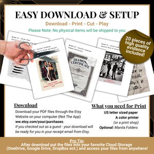 8-20 Player Casino Party Murder Mystery Game for Adults, Fun Multiple Murder Mingling Game, Printable Kit, Vegas Theme Whodunit Dinner Party image 5